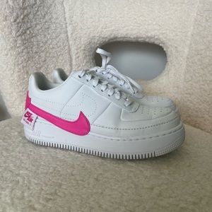 Nike Air Force 1 Platform Sneakers (Pink)